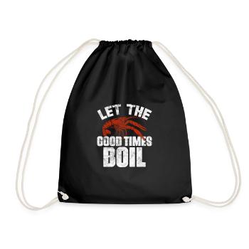 Crawfish Crawfish Seafood Crab Gift - Drawstring Bag - black - Front