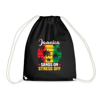 Jamaika Strandurlaub am Meer Design Strandmotiv - Turnbeutel - Schwarz - Vorne