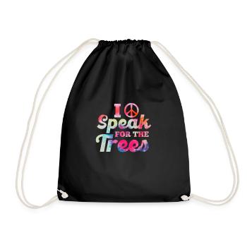 Hippie Peace Flower Power Amour Paix Cadeau - Sac de sport léger - noir - Devant