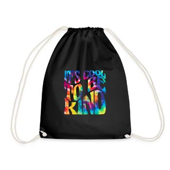 Hippie Peace Flower Power Amour Paix Cadeau - Sac de sport léger - noir - Devant