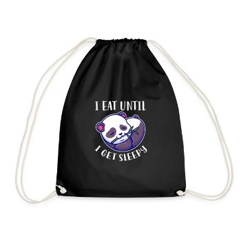 Panda Panda Bear Bear Animal Pandas Gift - Drawstring Bag - black - Front