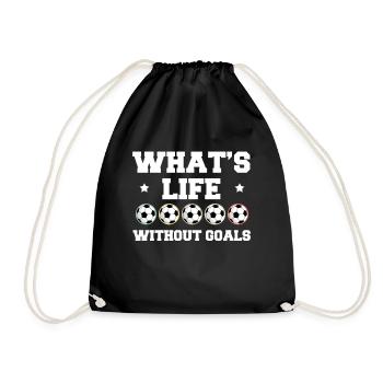 Qu’est-ce que la vie sans buts Maillot Football Motivation - Sac de sport léger - noir - Devant