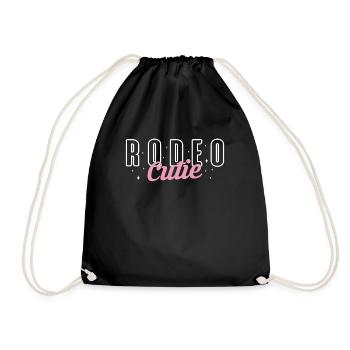 Rodeo Cutie Shirt Cadeau Pays - Sac de sport léger - noir - Devant