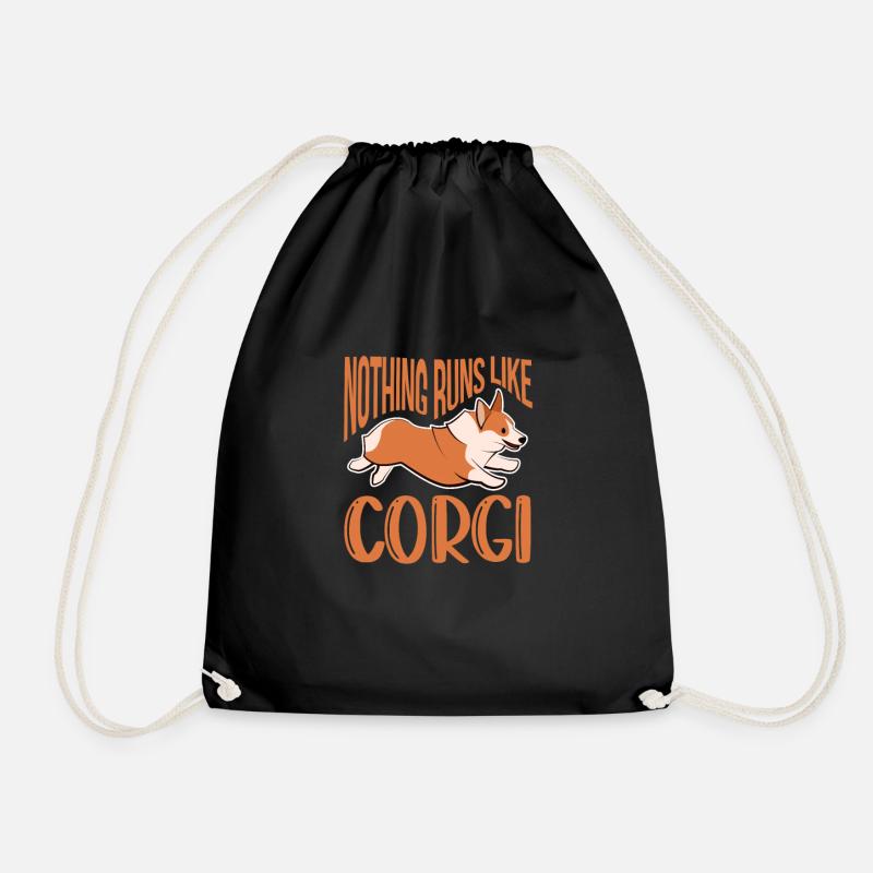 Corgi - Turnbeutel - Schwarz
