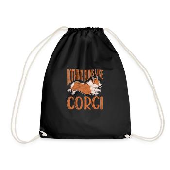 Welsh Corgi Dog Dog Dog Race Cadeau - Sac de sport léger - noir - Devant