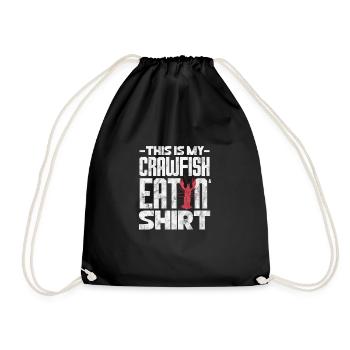 Crawfish Crawfish Seafood Crab Gift - Drawstring Bag - black - Front