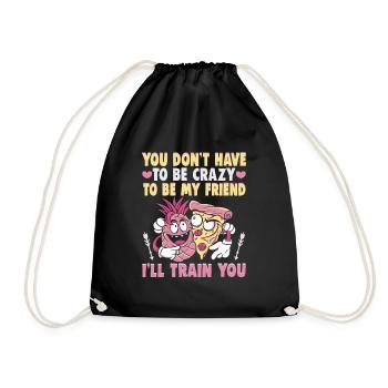 Cadeau d’amitié pour bon ami - Sac de sport léger - noir - Devant