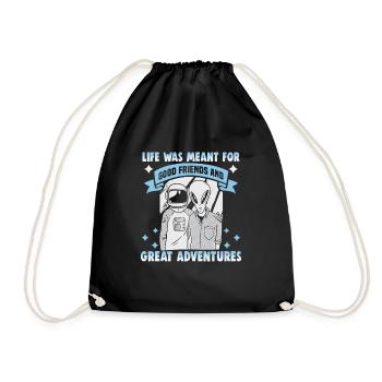 Cadeau d’amitié pour bon ami - Sac de sport léger - noir - Devant