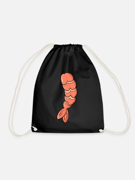 Sushi Shrimp Halloween Kostüm Sushi Liebhaber - Turnbeutel - Schwarz