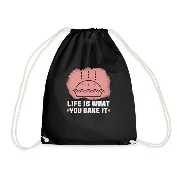 Baking cookies and cakes Baker or hobby baker - Drawstring Bag - black - Front