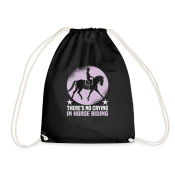 Design équestre et équestre pour les amoureux des chevaux - Sac de sport léger - noir - Devant