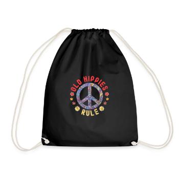 Hippy - Drawstring Bag - black - Front