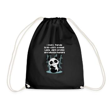 Panda - Sac de sport léger - noir - Devant