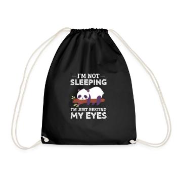 Panda Panda Bear Bear Animal Pandas Gift - Drawstring Bag - black - Front