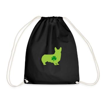 Corgi - Turnbeutel - Schwarz - Vorne