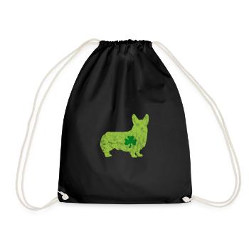 Welsh Corgi Dog Dog Dog Race Cadeau - Sac de sport léger - noir - Devant