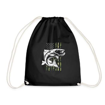 Pêcheur Aux États-Unis - Sac de sport léger - noir - Devant
