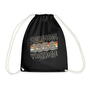 Septembre Né 1956 Cadeau du 66e anniversaire - Sac de sport léger - noir - Devant
