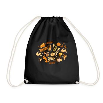 Halloween Core Aesthetic Shirt Gift - Drawstring Bag - black - Front