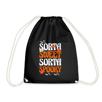 Sorta Sheet Sorta Spooky Halloween - Turnbeutel - Schwarz - Vorne