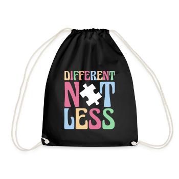 Chemise différente pas moins autiste - Sac de sport léger - noir - Devant