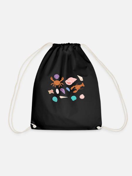 Crustacean Core Krustentiere Shirt Geschenk - Turnbeutel - Schwarz