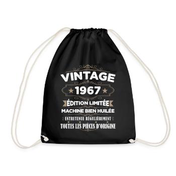 Vintage 1967 Édition Limitée - Sac de sport léger - noir - Devant