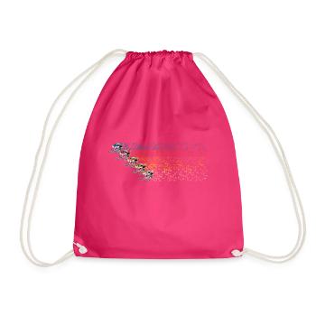 Schneemobil Retro Sternen Parade für - Turnbeutel - Fuchsia - Vorne