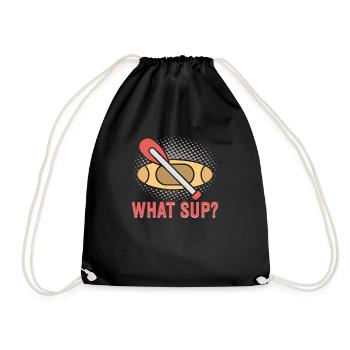 Sup Stand Up Paddle Design Sup Board Paddeln - Turnbeutel - Schwarz - Vorne