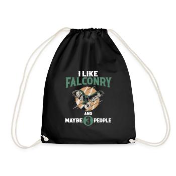 Élevage de faucons - Sac de sport léger - noir - Devant