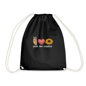 Hippy - Drawstring Bag - black - Front