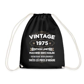 Vintage 1975 Edition Limitée - Sac de sport léger - noir - Devant