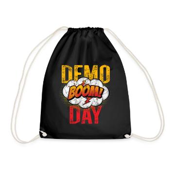 Boom Demo Day Team Mitglied in Farbe - Turnbeutel - Schwarz - Vorne