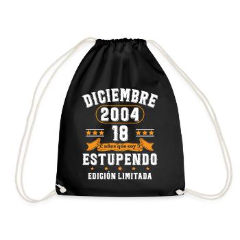 18 Ans Anniversaire Vintage Né(e) en Décembre 2004 - Sac de sport léger - noir - Devant