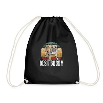 American Bulldog Dog Dog Lover Cadeau - Sac de sport léger - noir - Devant