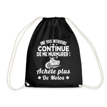 une voix intérieure continue de me murmurer achète - Sac de sport léger - noir - Devant