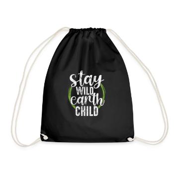 Hippy - Drawstring Bag - black - Front