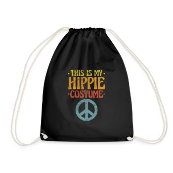 Hippy - Drawstring Bag - black - Front