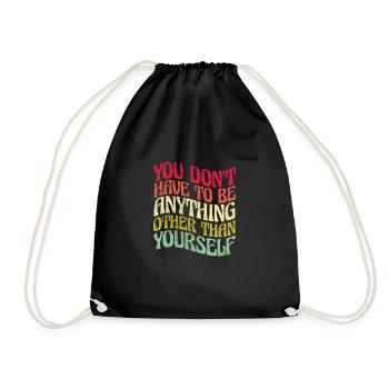 Hippy - Drawstring Bag - black - Front