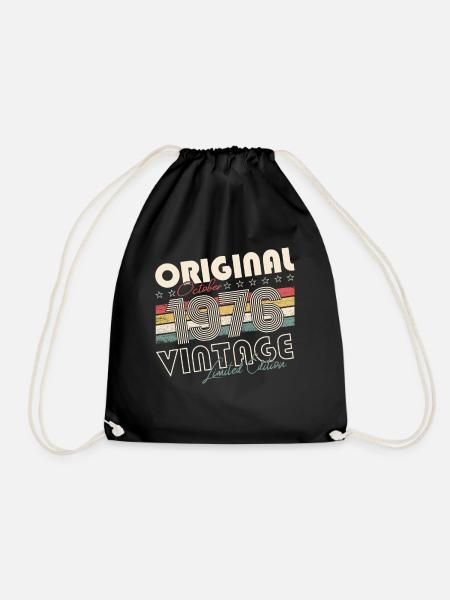 Original Oktober 1976 46. Geburtstag Geschenk Cool - Turnbeutel - Schwarz