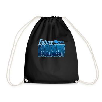 Marine biology - Drawstring Bag - black - Front