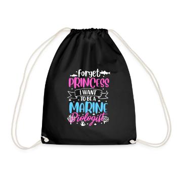 Marine biology - Drawstring Bag - black - Front