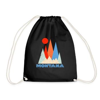 Montana Amérique USA Helena Mountains Cadeau - Sac de sport léger - noir - Devant
