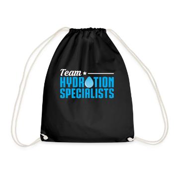 Team Hydration Specialists - Drawstring Bag - black - Front