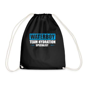 Waterboy Team Hydration Specialist - Drawstring Bag - black - Front