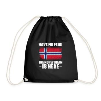Norway - Drawstring Bag - black - Front