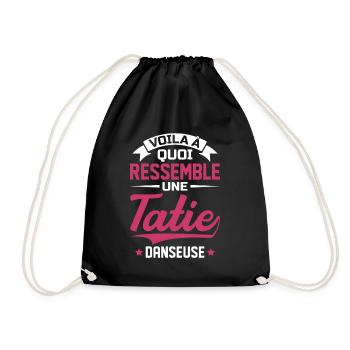 Voila à quoi ressemble tatie danseuse - Sac de sport léger - noir - Devant