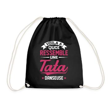 Voila à quoi ressemble tata danseuse - Sac de sport léger - noir - Devant