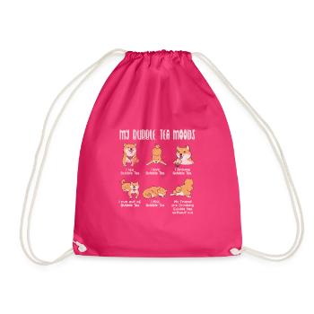 Shiba Inu Dog Dog Lover Dog Breed Gift - Drawstring Bag - fuchsia - Front