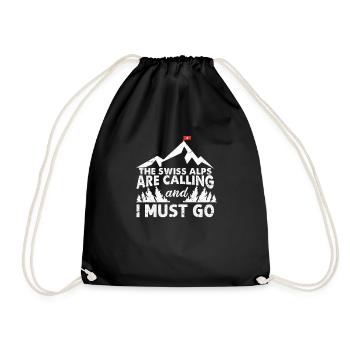 Suisse Suisse Alpes Suisses Cadeau - Sac de sport léger - noir - Devant